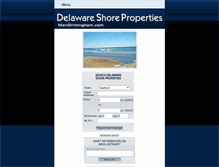 Tablet Screenshot of delawareshoreproperties.com